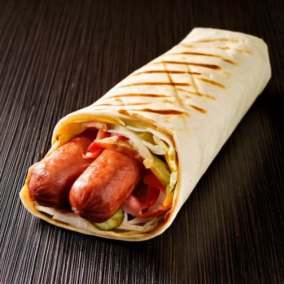 Хот-дог у лаваші подвійний