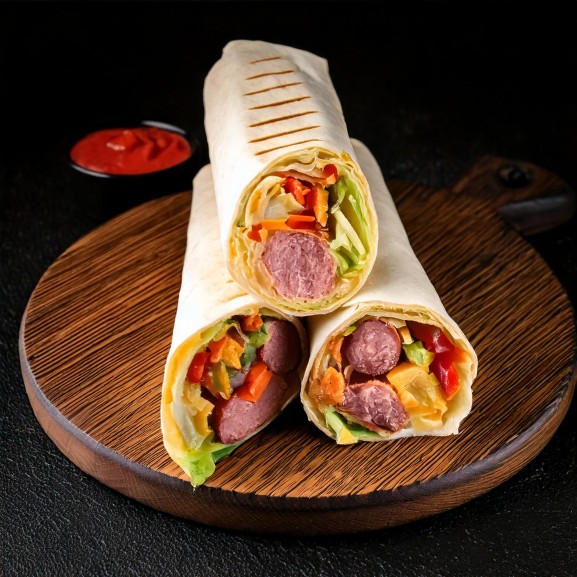 Хот-дог у лаваші асорті